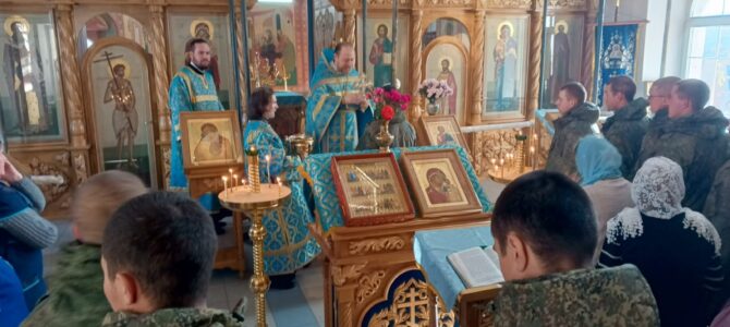 Встреча и духовная беседа с воинами‑новобранцами. Встреча и духовная беседа с воинами‑новобранцами.