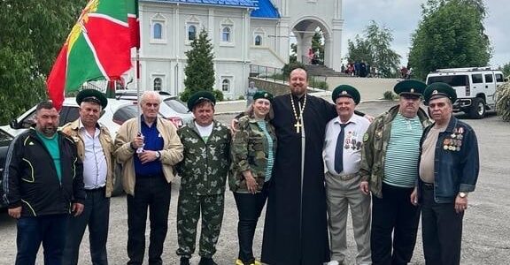 Праздник пограничников в храме Донской иконы Божьей Матери г. Новошахтинска.